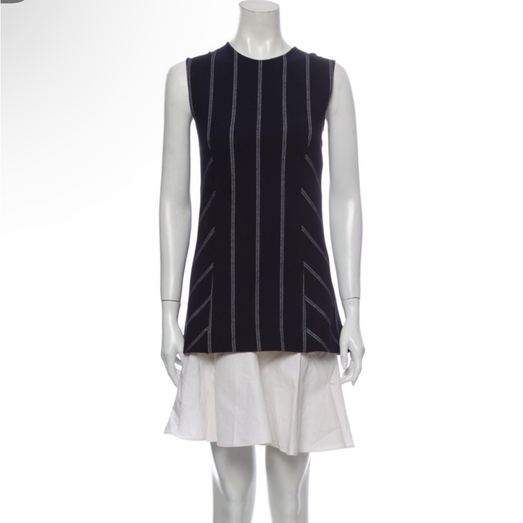 Derek Lam Flannel And Cotton Mini Dress